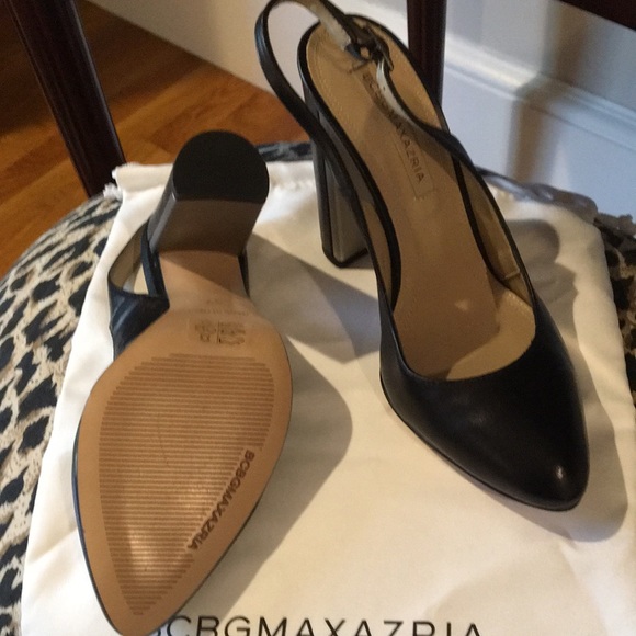 BCBG Slingbacks in Blk leather and 4”heel. New - Picture 3 of 4